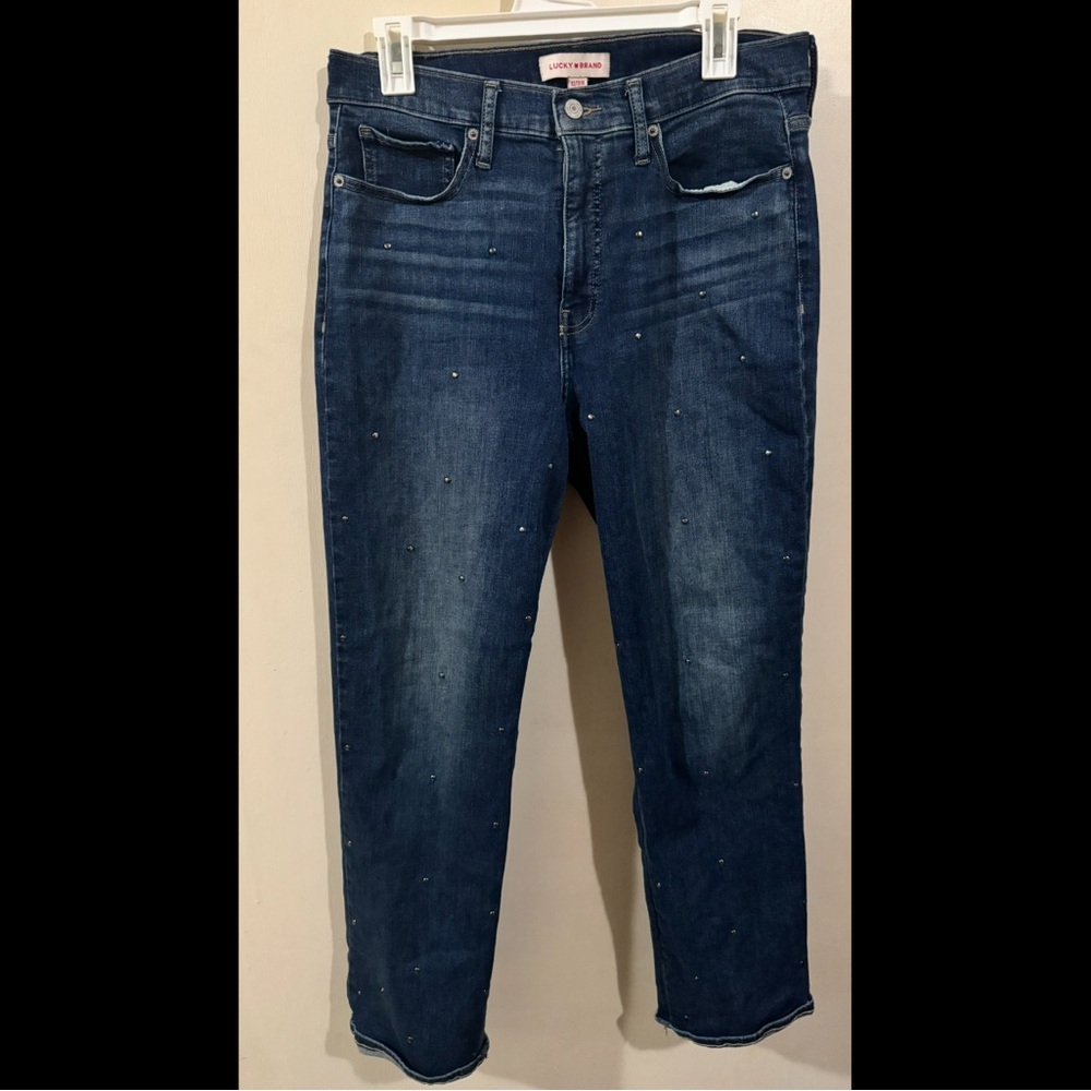 Lee Dark Blue Studded Jeans